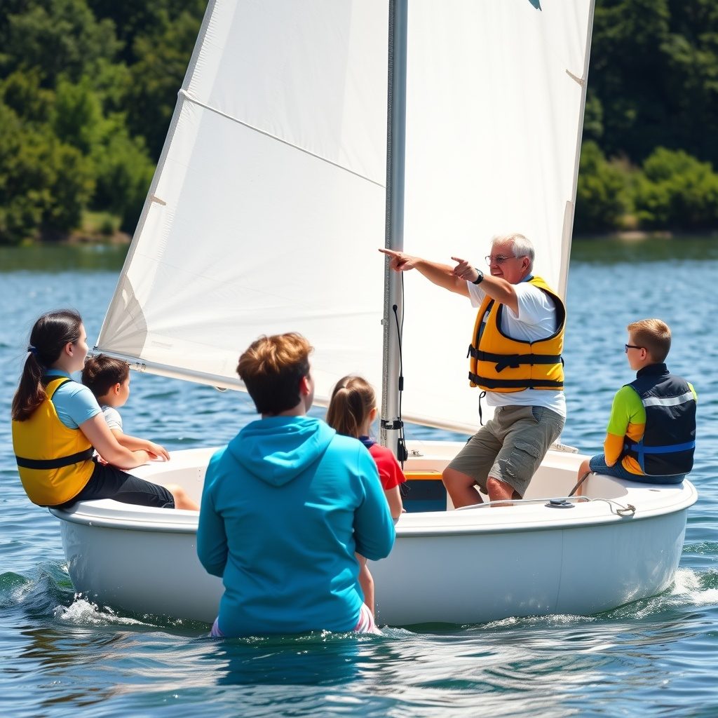 Sailing School novice crew training